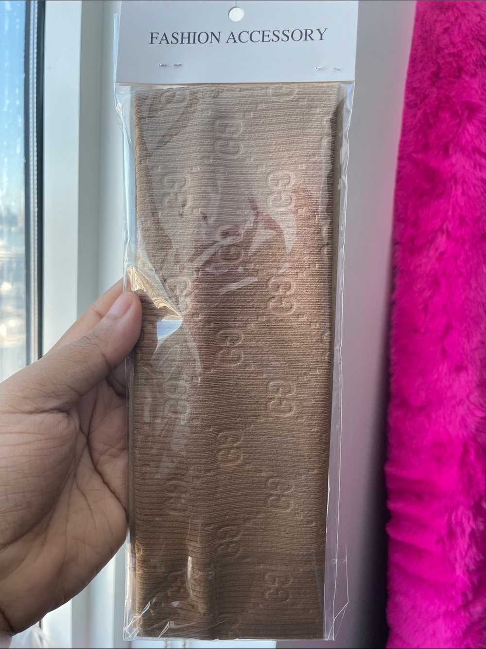 Brown GG Patterned Headband